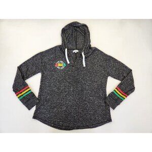 Life Style Women XL Long Sleeve Gray Jamaica Hoodie Hooded Sweatshirt Active